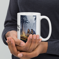 Thumbnail for Camping Oregon - White glossy mug