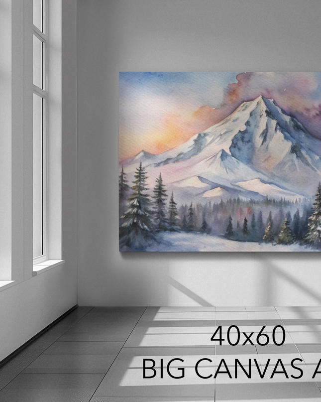 OREGON IN WINTER - 40x60 Big Canvas Art