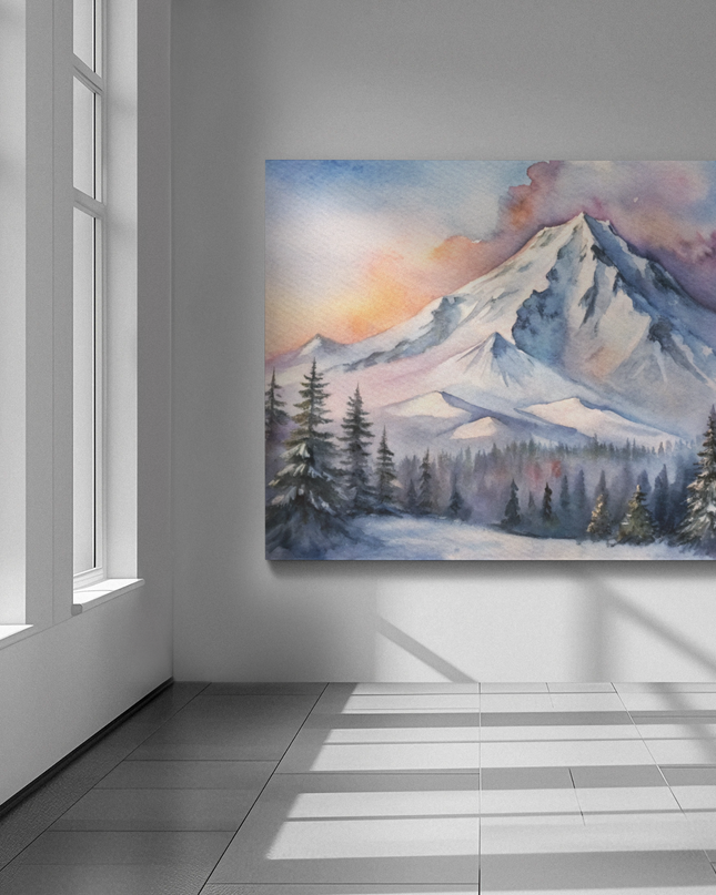 OREGON IN WINTER - 40x60 Big Canvas Art