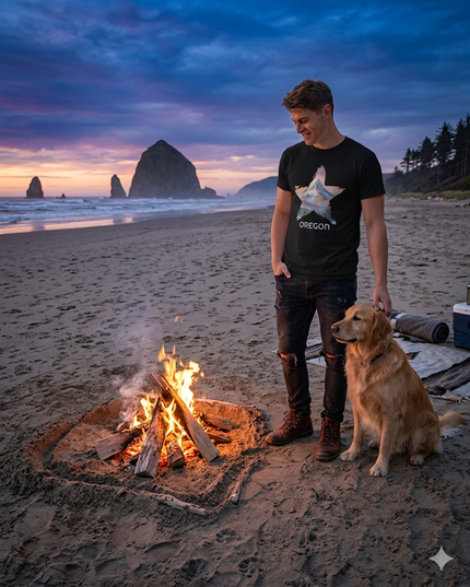 OREGON STAR - COMFORT COLORS - Unisex garment-dyed heavyweight t-shirt