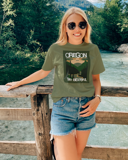 Oregon The Beautiful - Unisex garment-dyed heavyweight t-shirt