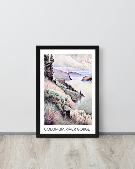 Columbia River Gorge - Framed poster