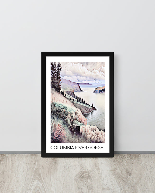 Columbia River Gorge - Framed poster
