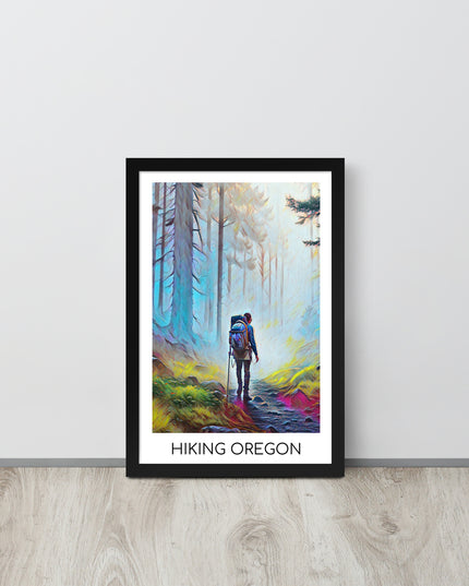 Hiking Oregon - Framed poster