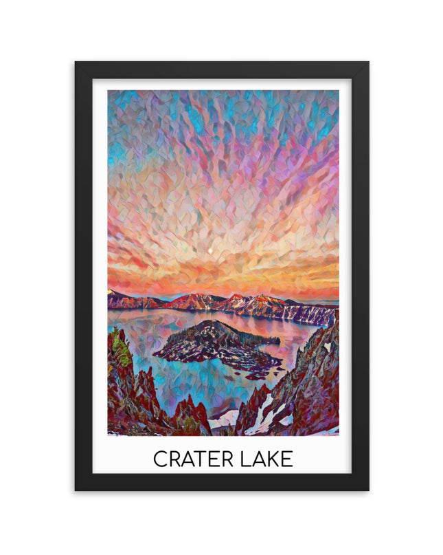 Crater Lake - Framed poster