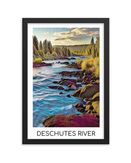 Deschutes River - Framed poster