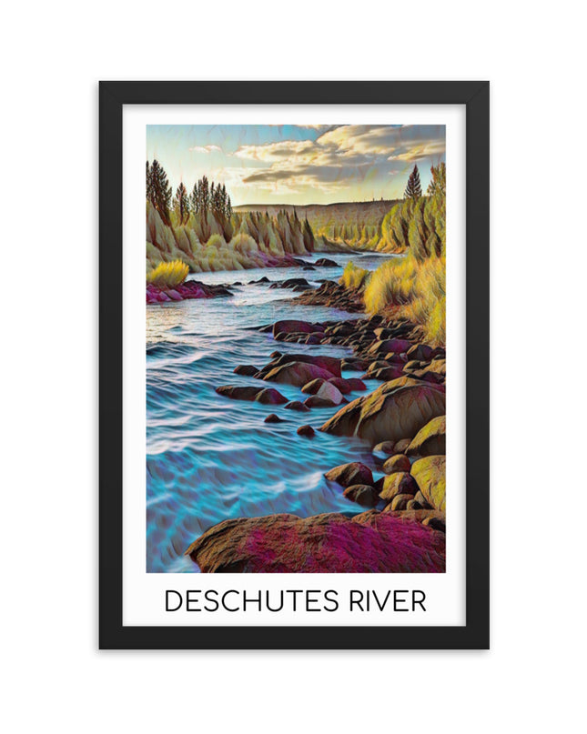 Deschutes River - Framed poster