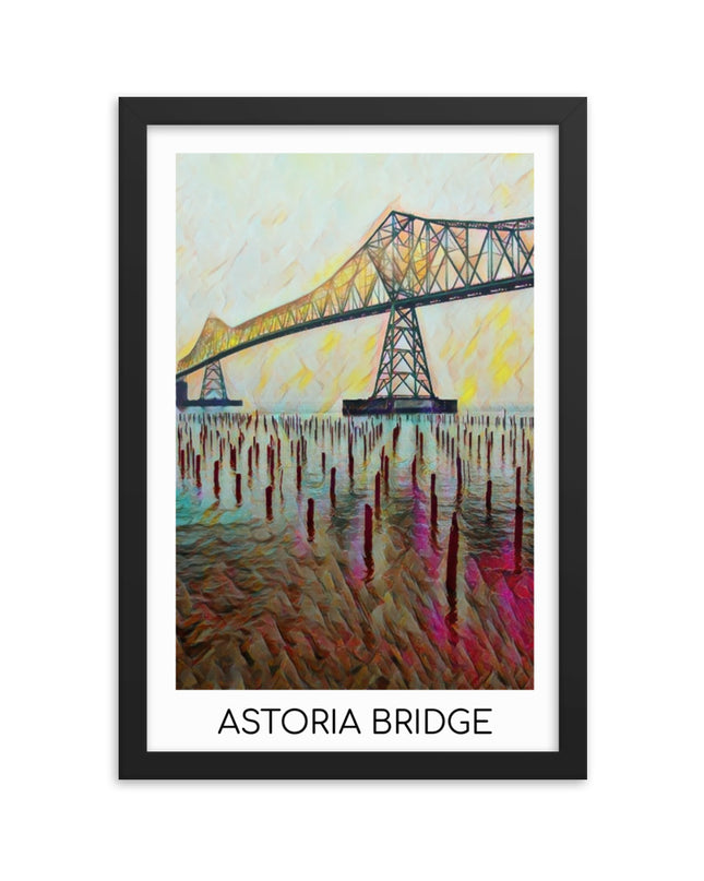 Astoria Bridge - Framed poster