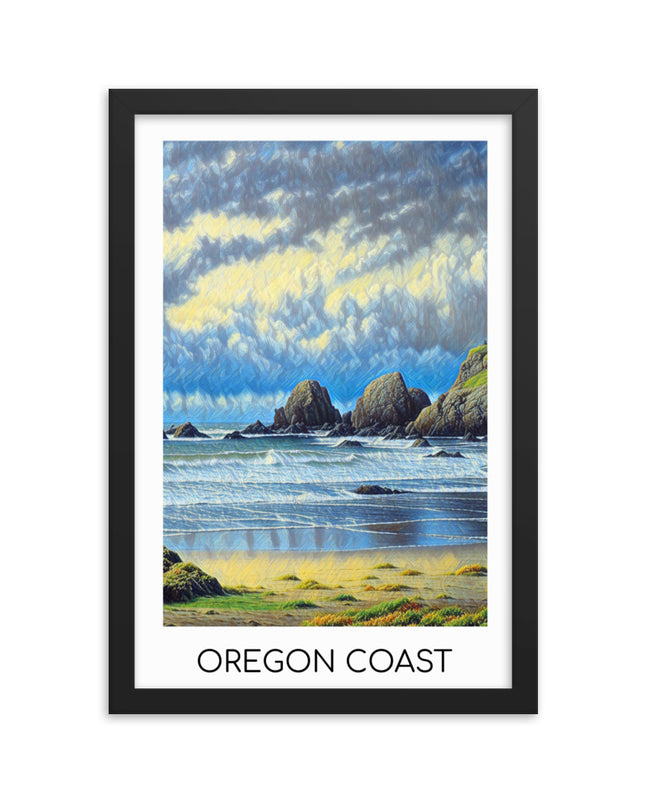 Oregon Coast - Framed poster