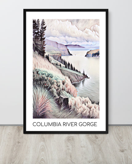 Columbia River Gorge - Framed poster