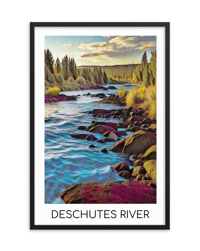 Deschutes River - Framed poster