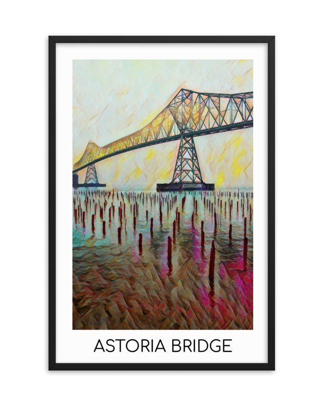 Astoria Bridge - Framed poster