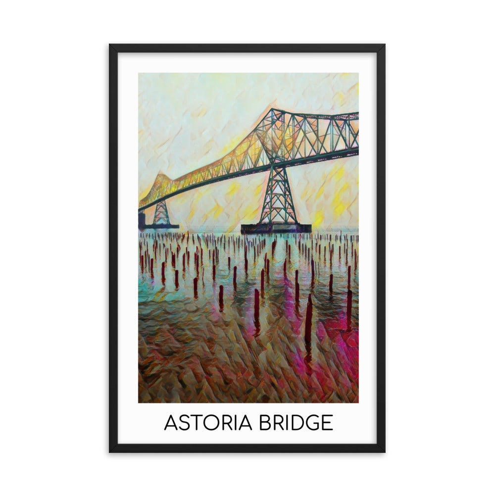 Astoria Bridge - Framed poster