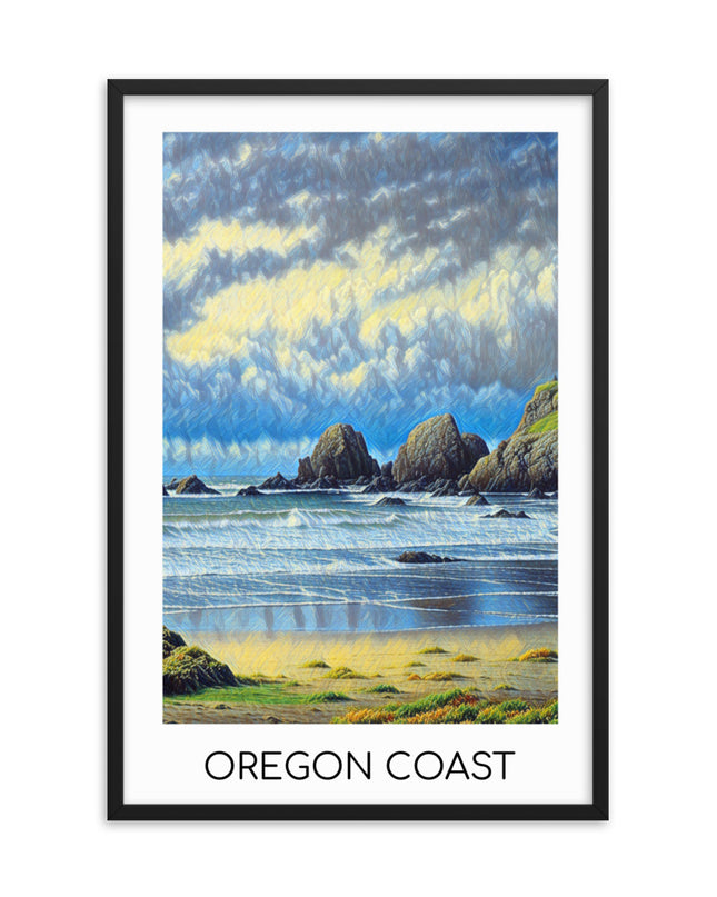 Oregon Coast - Framed poster