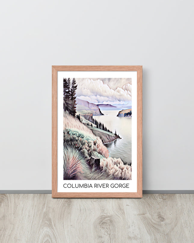 Columbia River Gorge - Framed poster