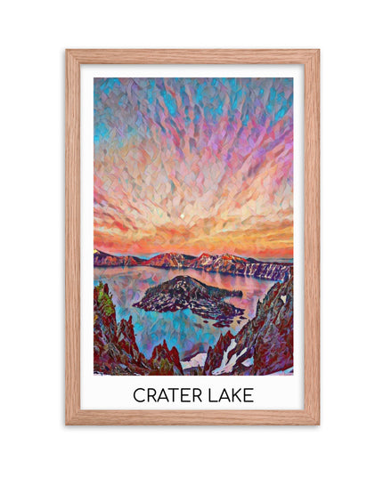 Crater Lake - Framed poster