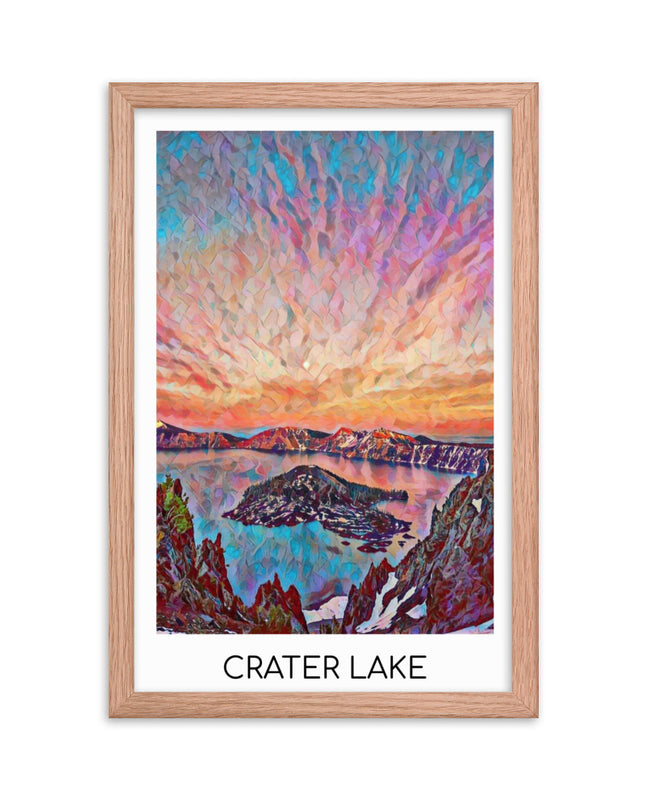 Crater Lake - Framed poster