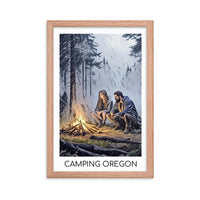 Thumbnail for Camping Oregon - Framed poster