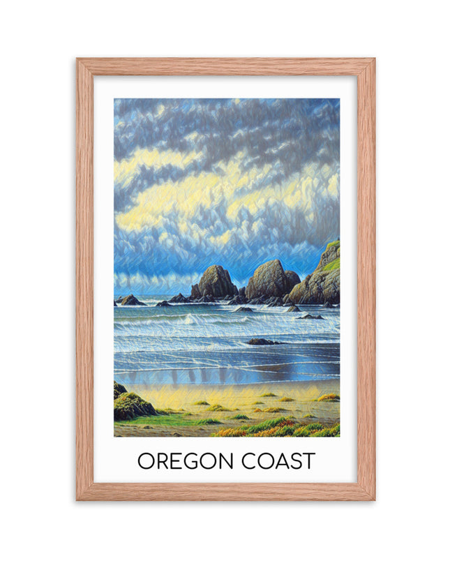 Oregon Coast - Framed poster