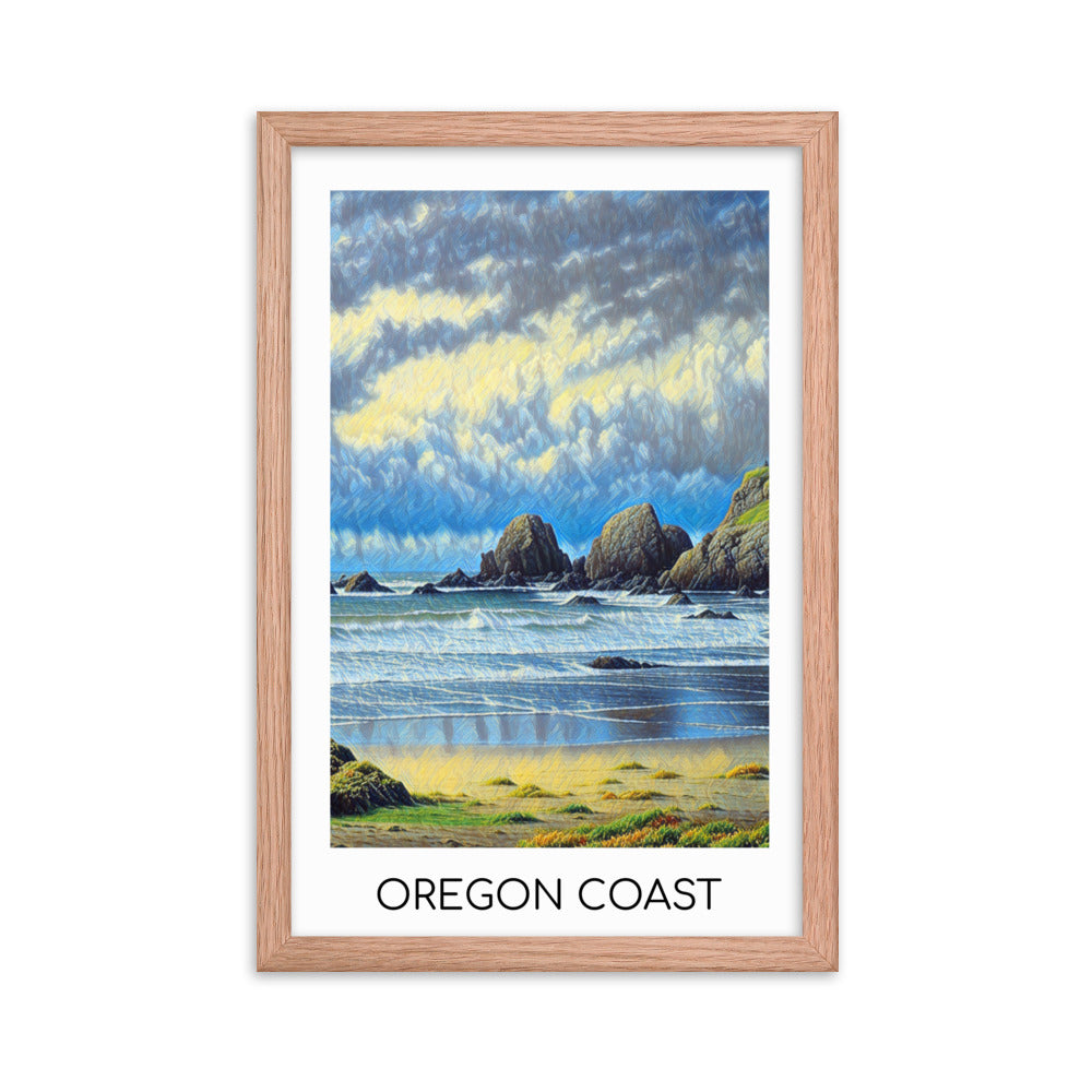 Oregon Coast - Framed poster