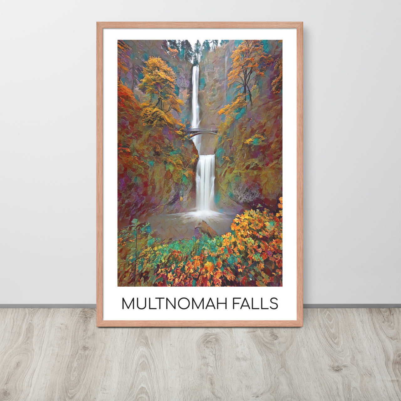 Multnomah Falls - Framed poster