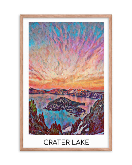 Crater Lake - Framed poster