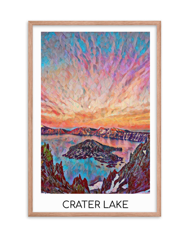 Crater Lake - Framed poster
