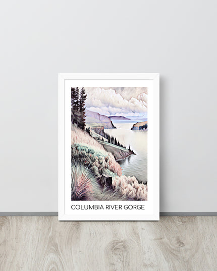 Columbia River Gorge - Framed poster