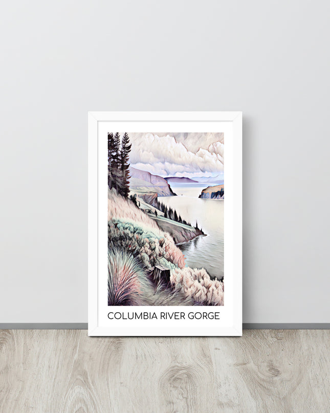 Columbia River Gorge - Framed poster
