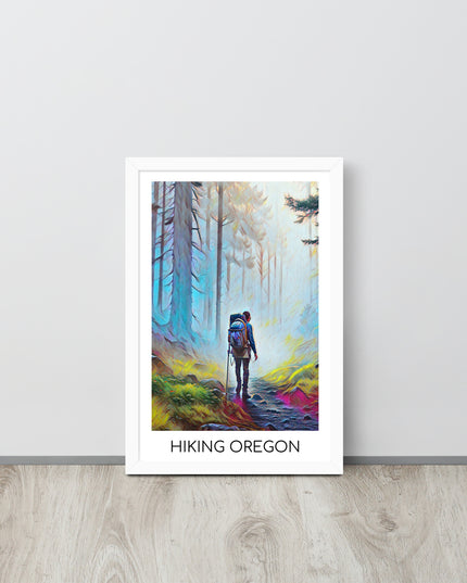 Hiking Oregon - Framed poster