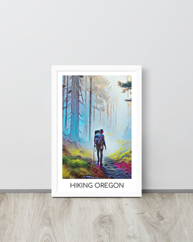 Hiking Oregon - Framed poster