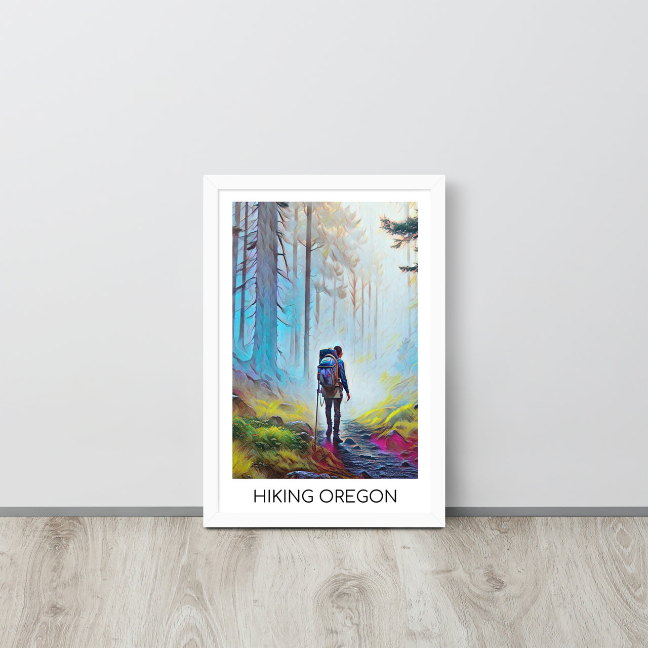Hiking Oregon - Framed poster