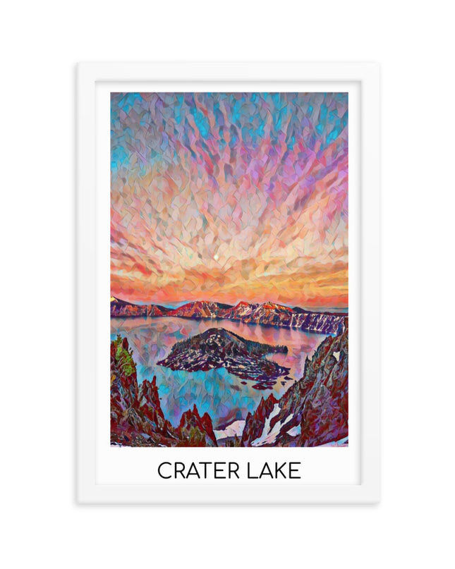 Crater Lake - Framed poster