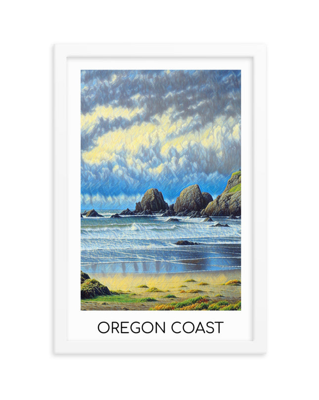Oregon Coast - Framed poster