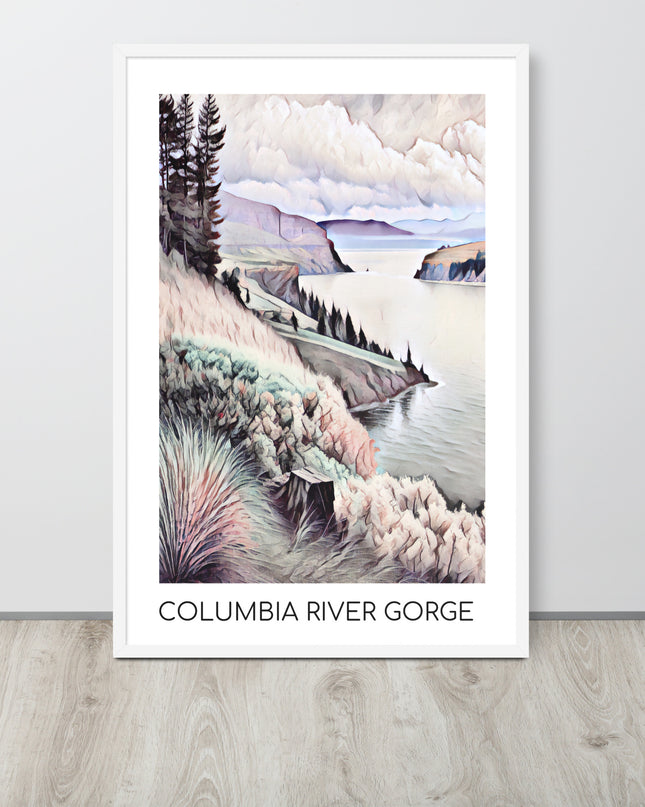 Columbia River Gorge - Framed poster