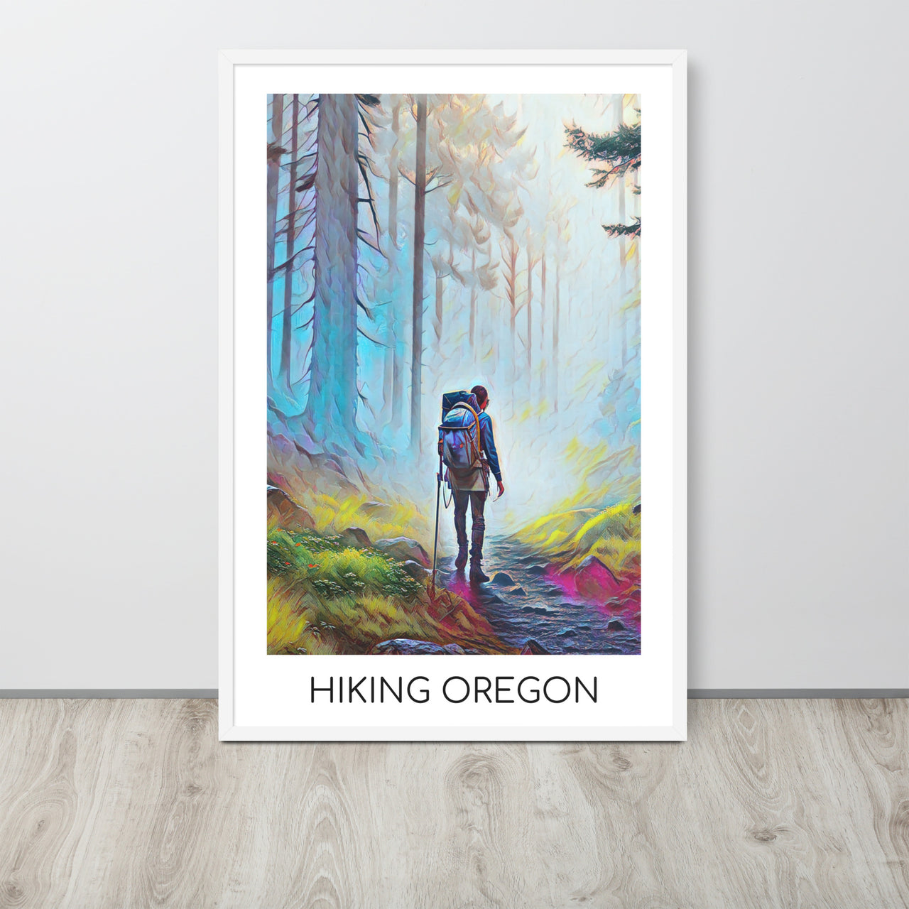 Hiking Oregon - Framed poster