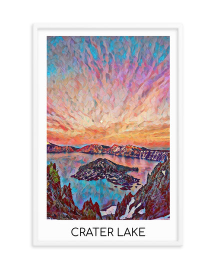 Crater Lake - Framed poster