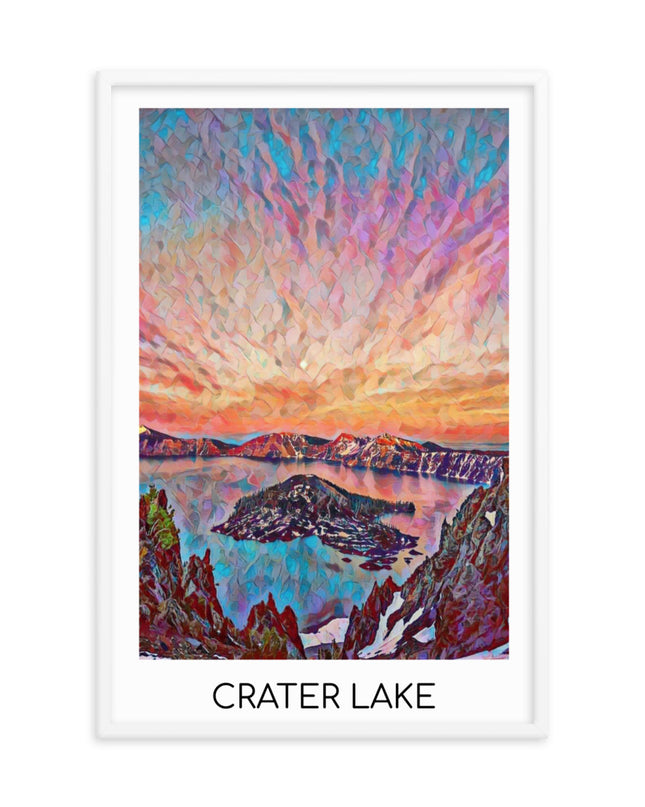 Crater Lake - Framed poster