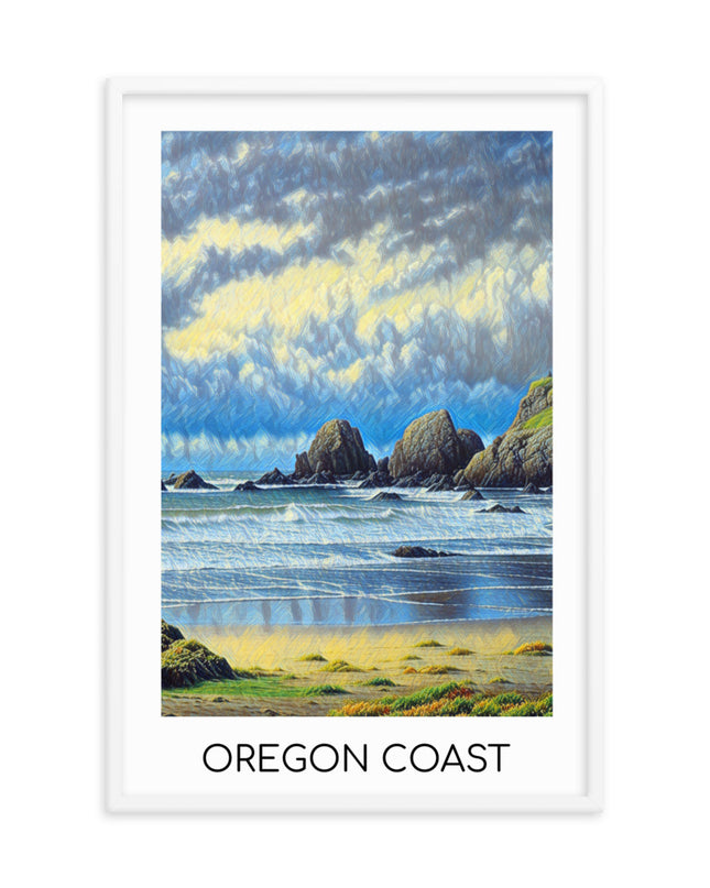 Oregon Coast - Framed poster