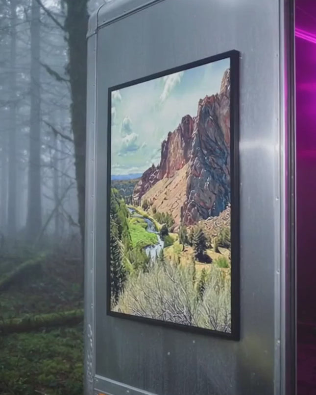 Smith Rock - Digital Art - Framed canvas