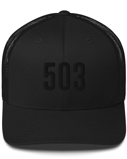 503/Black - Trucker Cap
