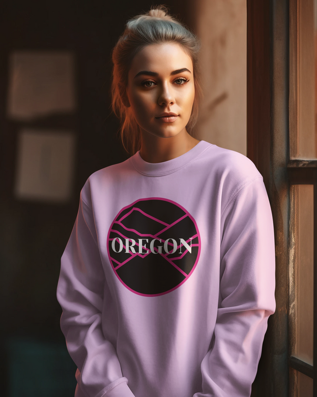 Oregon - Pink/Black - Unisex Sweatshirt