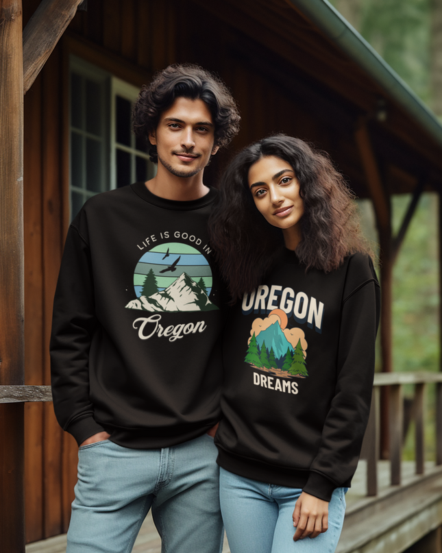 Life is Good In Oregon - Unisex Hoodie