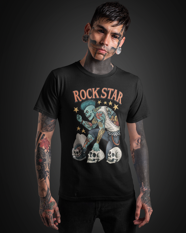 ROCK STAR - TATTOOED MONSTER - Unisex classic tee