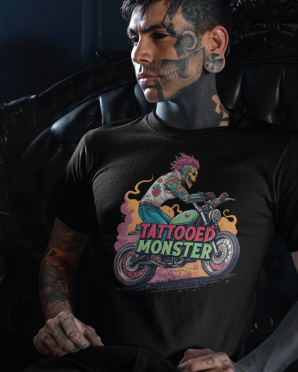 TATTOOED MONSTER - BIKER - Unisex classic tee