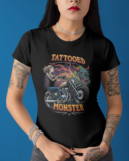 TATTOOED MONSTER - BIKER BABE - Unisex classic tee