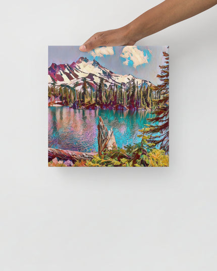 Mount Jefferson - Digital Art - Thin canvas