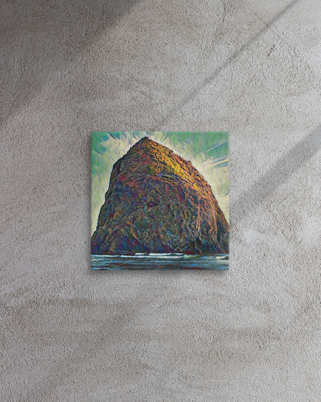 Haystack Rock - Digital Art - Thin canvas
