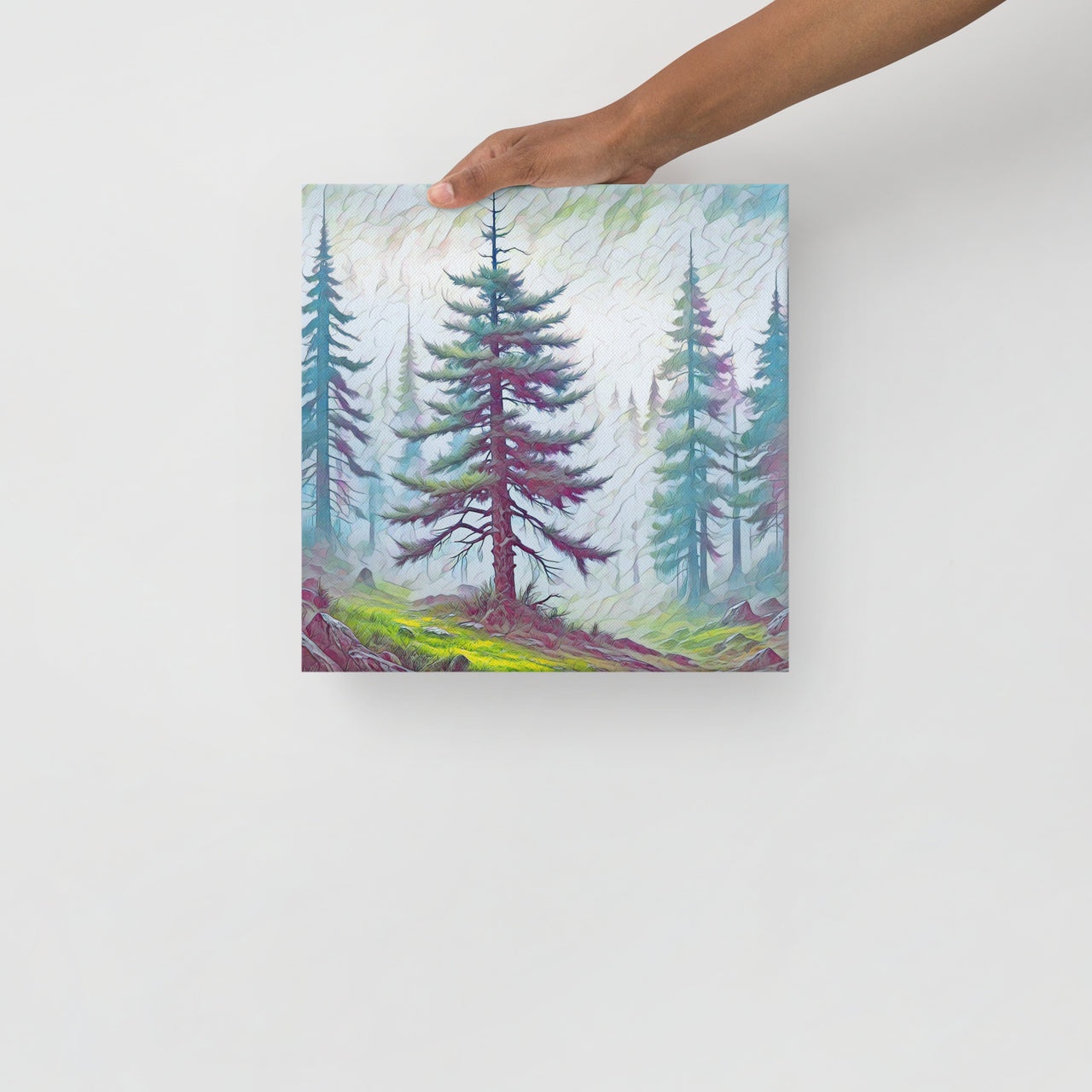 into the Oregon Woods - Digital Art -Thin canvas