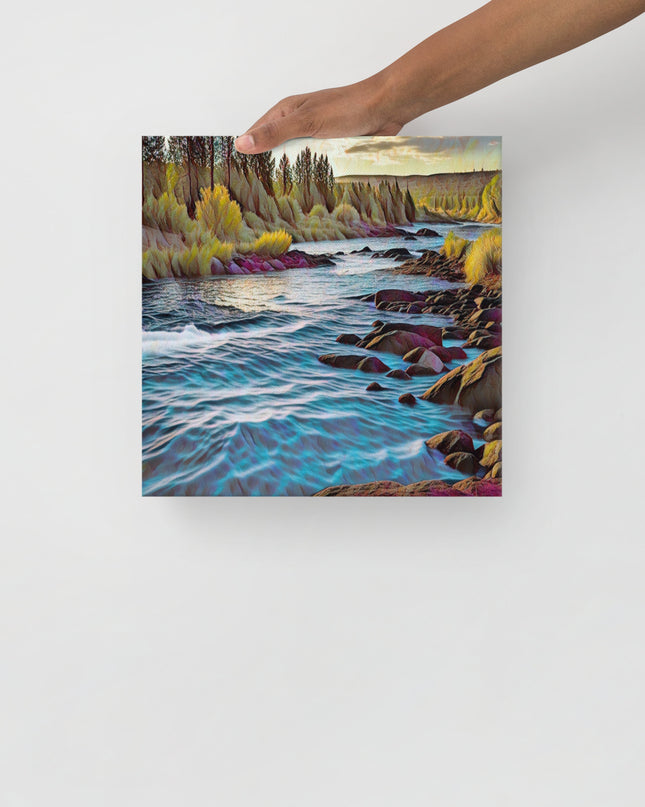 Oregon River - Digital Art - Thin canvas